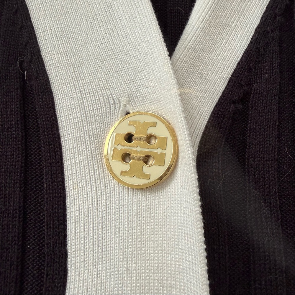 Tory Burch Ribbed Cardigan - Picture 4 of 8
